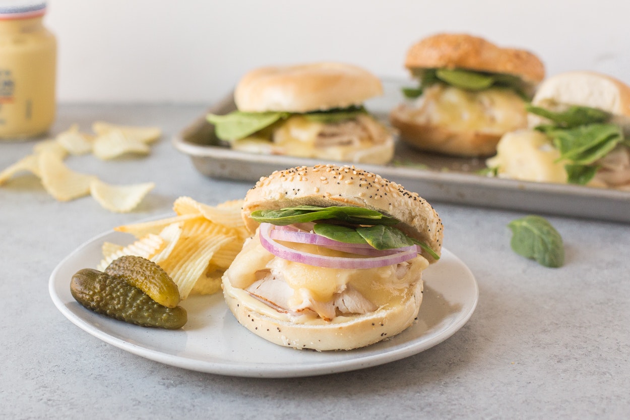 Bagel Sandwich with Turkey and Swiss Cheese | Cook Smarts