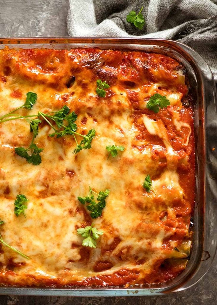 Spinach Beef Cannelloni (Manicotti) | RecipeTin Eats