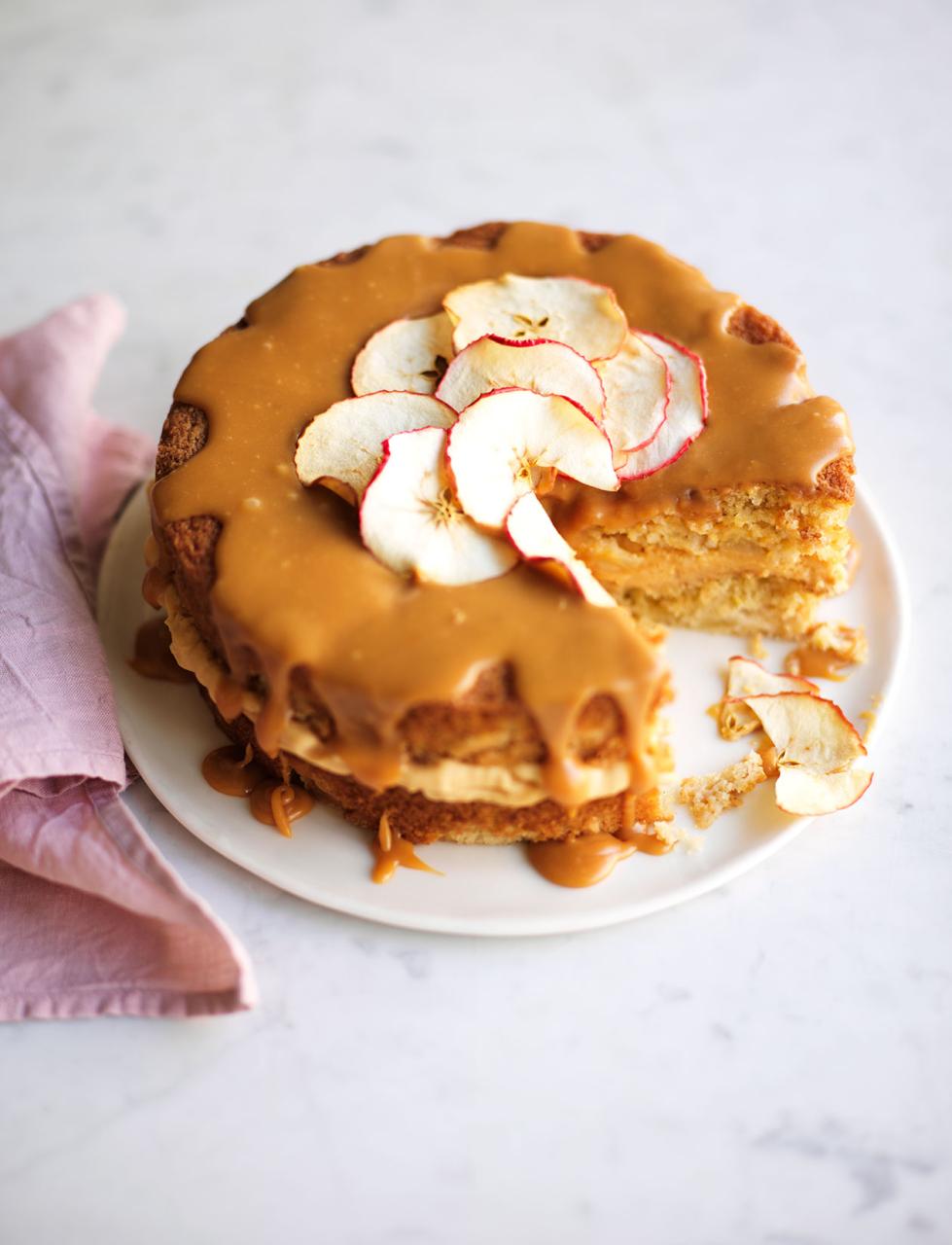 Caramel apple cake recipe | Sainsbury`s Magazine