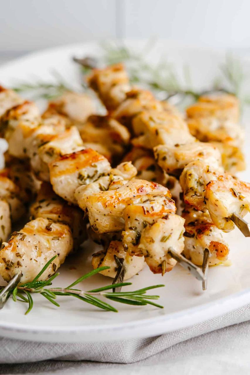 Chicken Kabobs in the Oven (Quick and easy!) - Pinch and Swirl