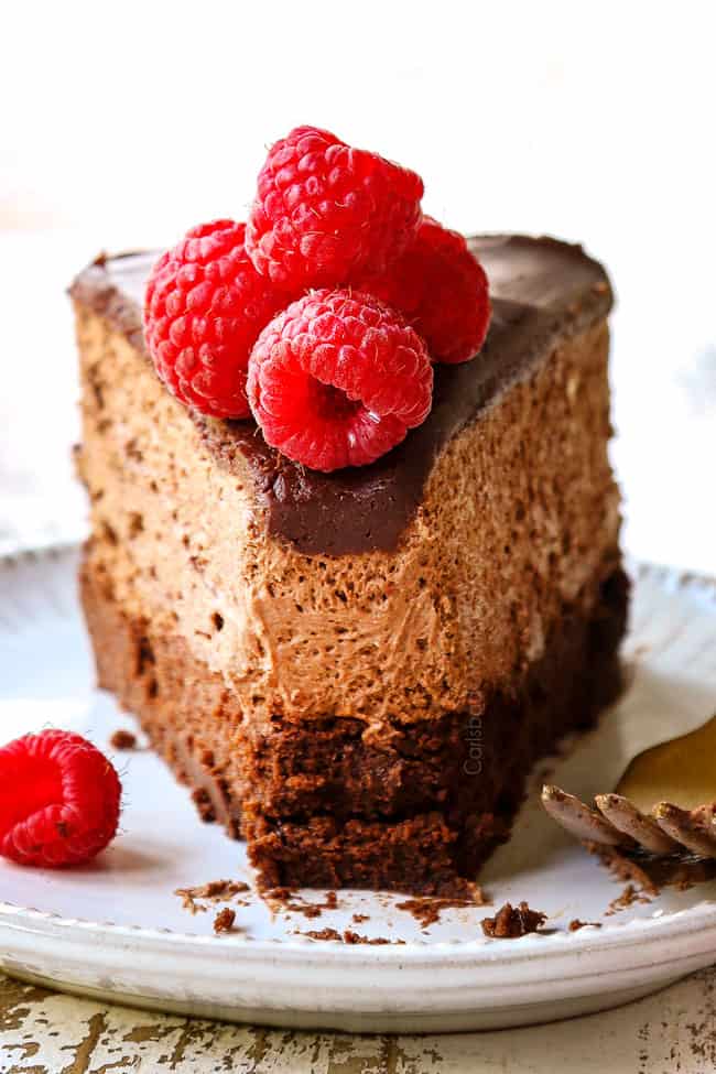 Chocolate Mousse Cake (gluten free + make ahead) Step by Step Photos!