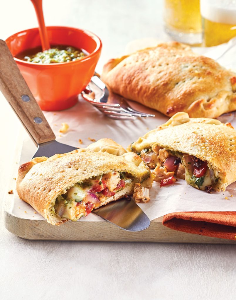 Mediterranean Chicken Calzones Recipe