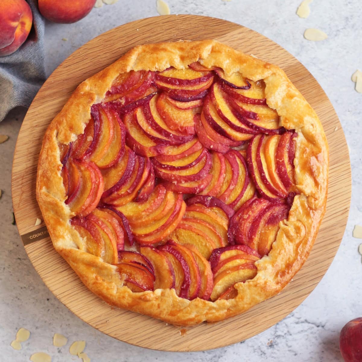 Easy Peach Galette - A Baking Journey