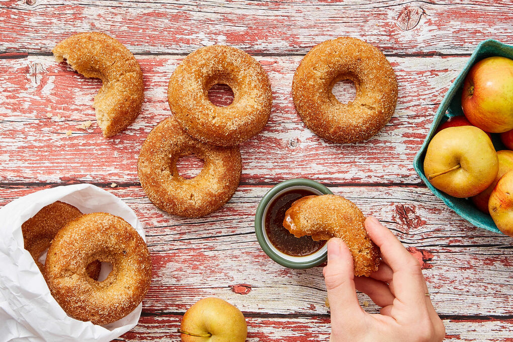 Apple Cider Donuts with Caramel Apple Sauce: Dinnerly Fall Fest at your doorstep | Dinnerly