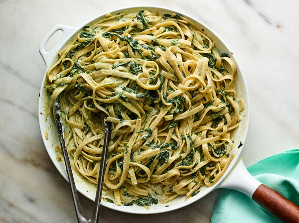 Creamed Spinach Pasta Recipe - NYT Cooking
