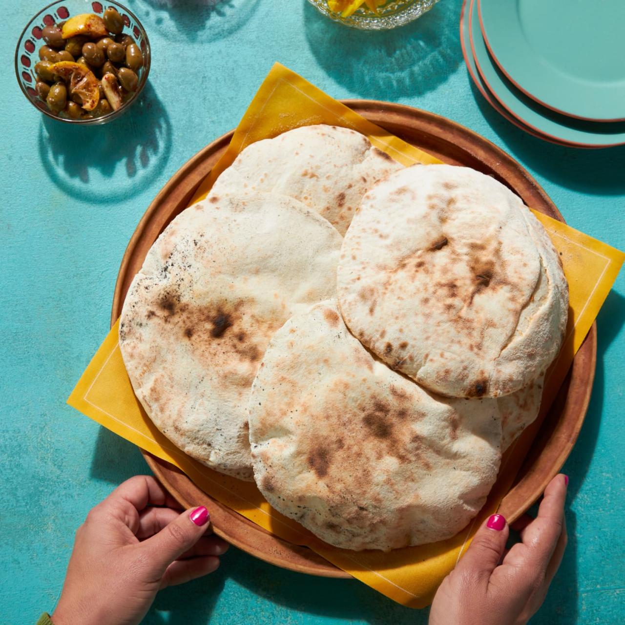 Khobz Arabi Recipe (Arab Flatbread) | The Kitchn