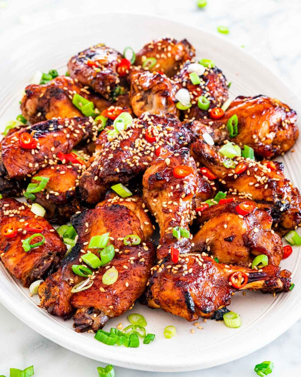 Sticky Chinese Chicken Wings - Jo Cooks