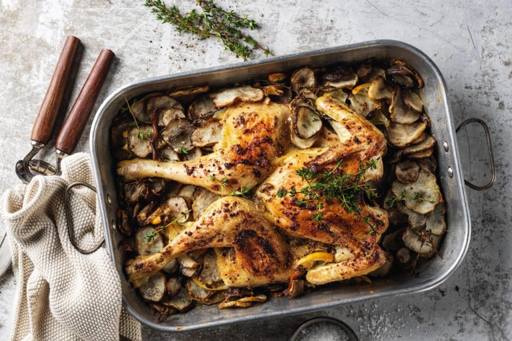 Chicken with Jerusalem artichokes and lemon - Recipes | fooby.ch