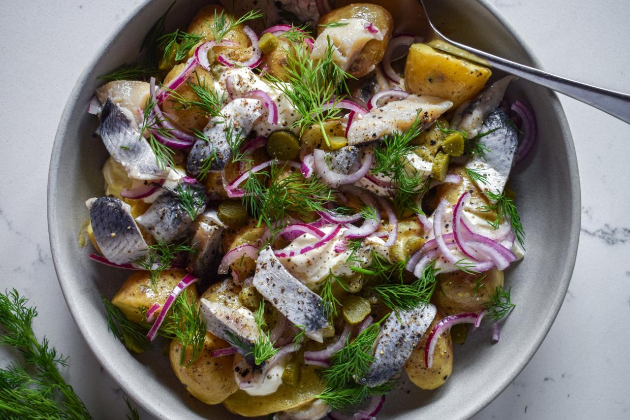 Herring Rollmop Potato Salad – Macknade