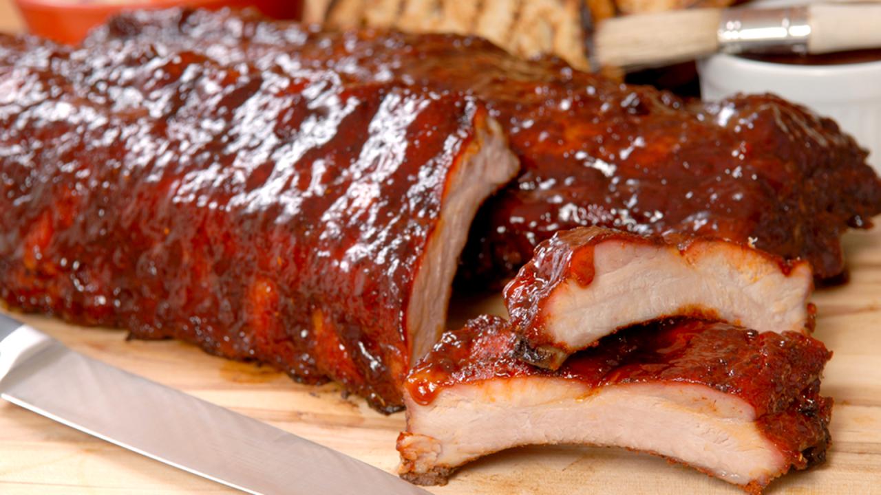 Spicy and Savory Barbecued Pork Ribs with Two Sauces Recipe