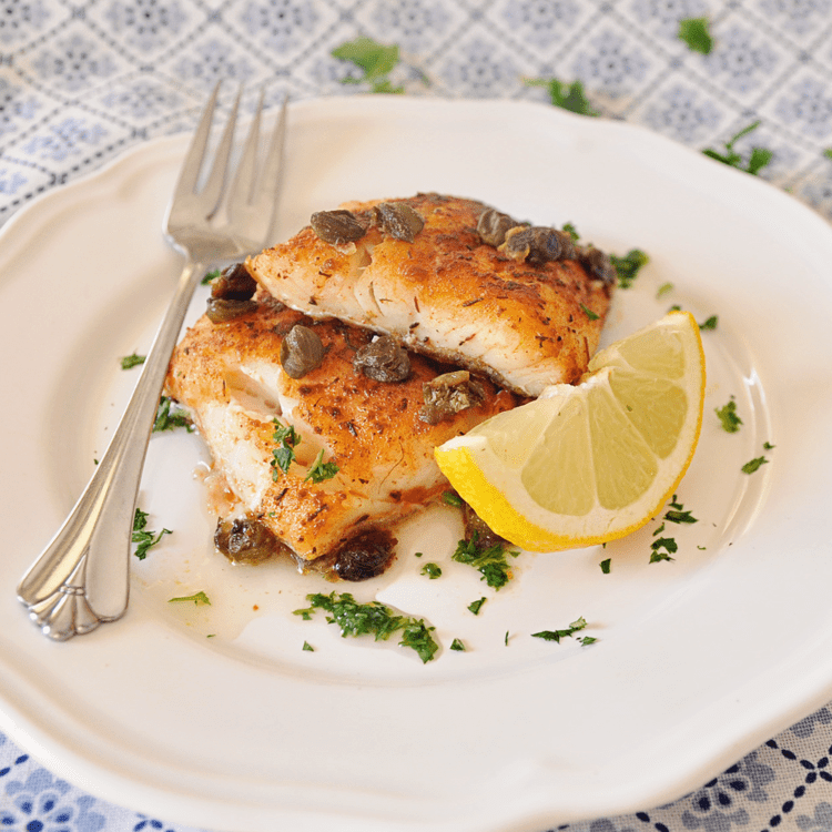 Pan-Seared Cod Recipe with Paprika and Capers - Spain on a Fork
