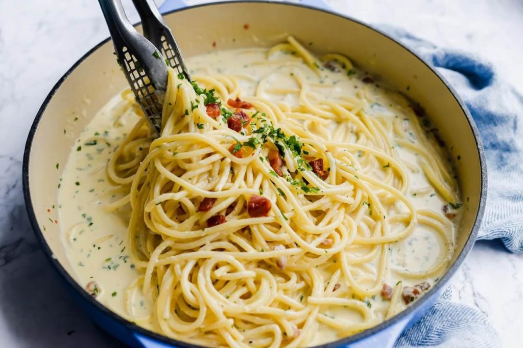 Spaghetti Creamy Carbonara Recipe | U.S. Dairy