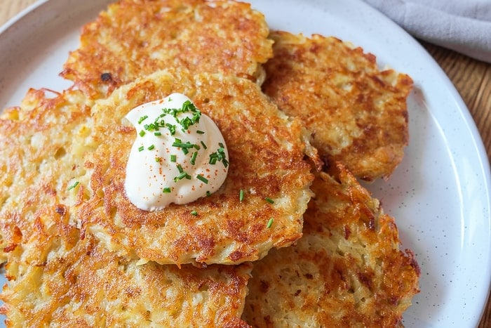 German Potato Pancakes (Reibekuchen) - Recipes From Europe
