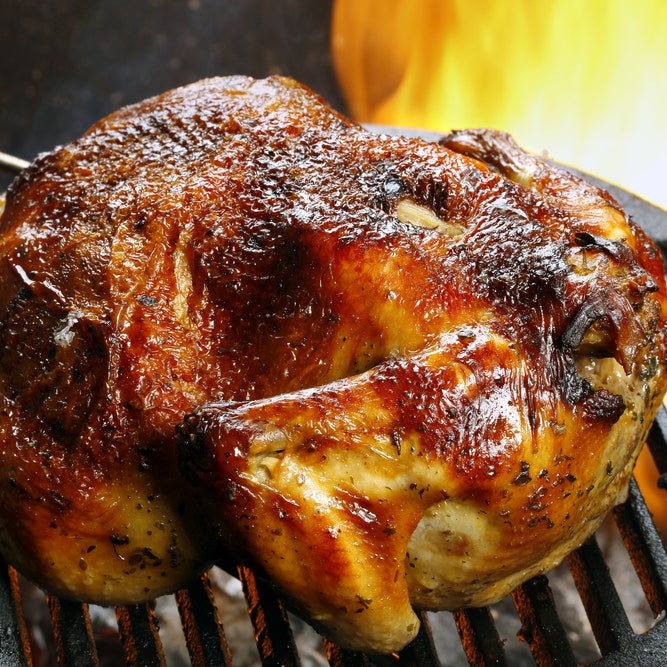 Grilled Whole Turkey Recipe | Epicurious