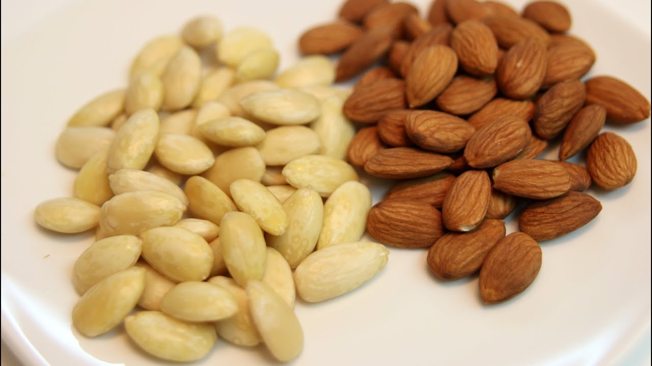 How to blanch almonds! - YouTube