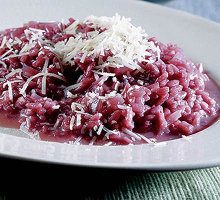 Red wine risotto recipe | BBC Good Food