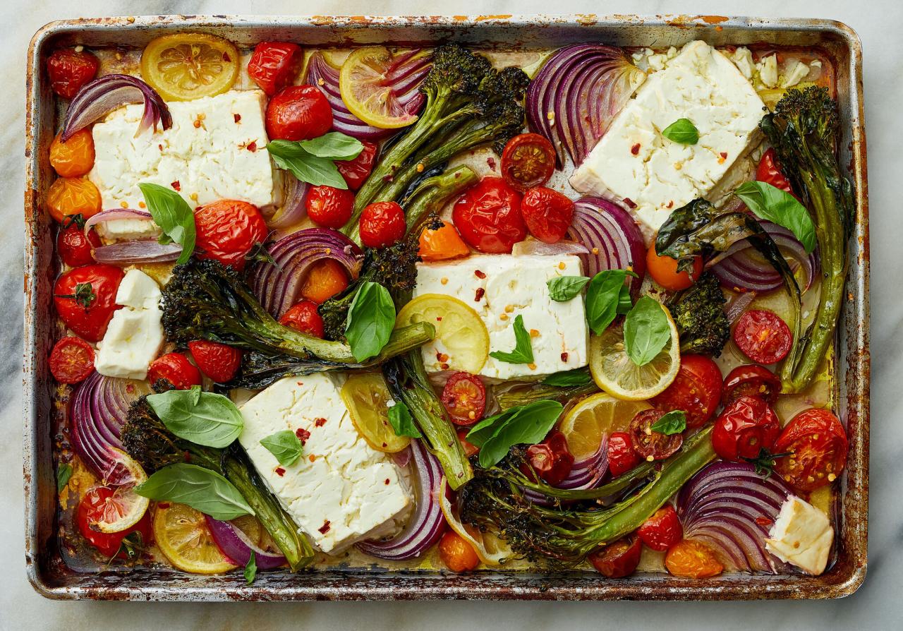 Sheet-Pan Baked Feta With Broccolini, Tomatoes and Lemon Recipe - NYT Cooking